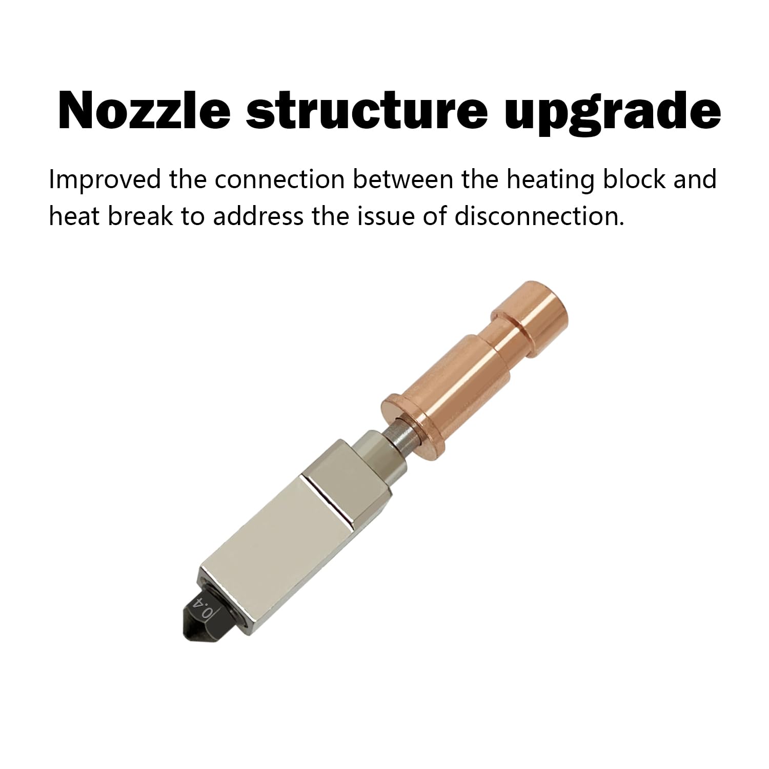 0.4MM Ceramic Hotend for Kobra S1 Combo Stainless Steel Hardened Nozzle for Anycubic S1 (3 Pack) - Innocube3d