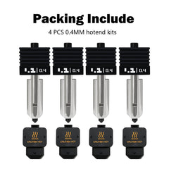 High Flow 0.4mm Hardened Steel Nozzle Hotend Kit for Bambu Lab H2D A1 A1 Mini - Innocube3d