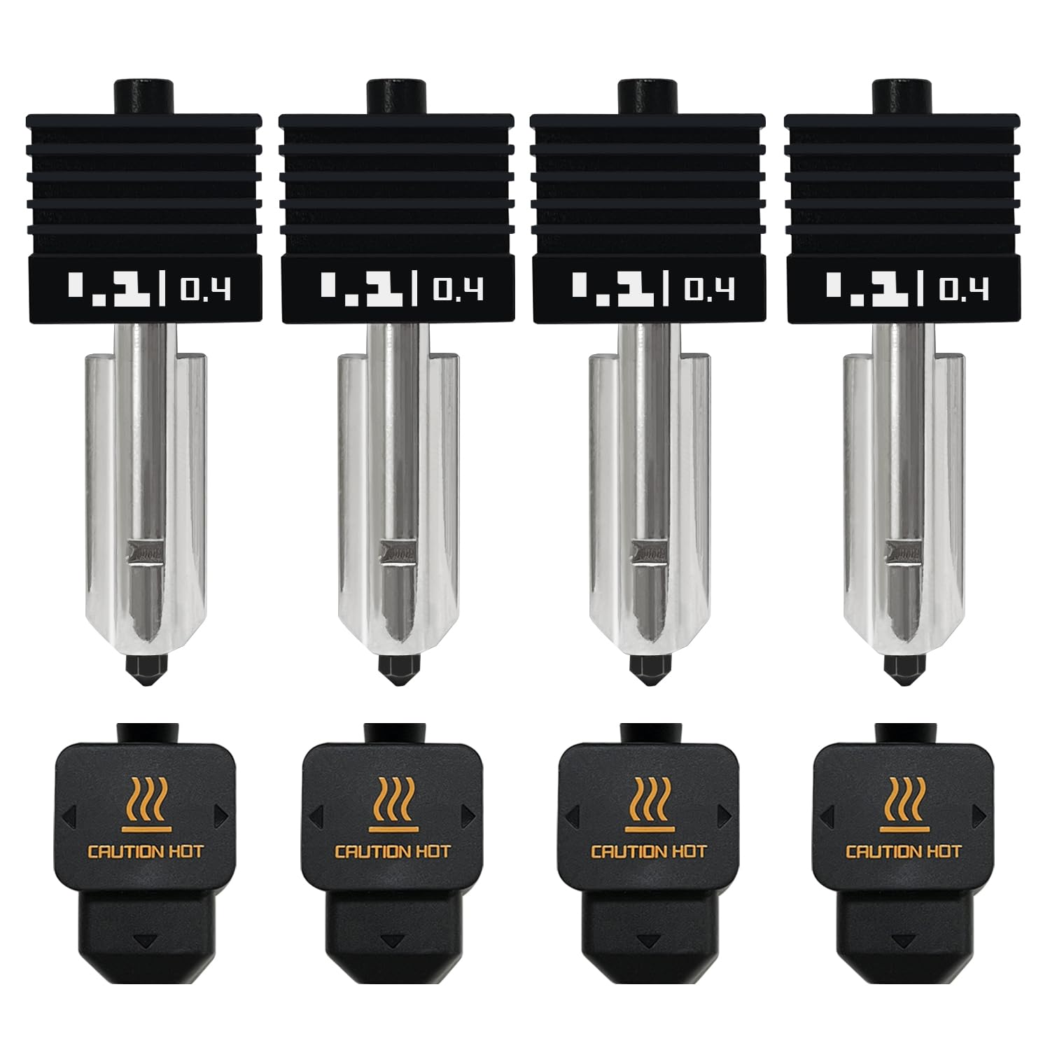 High Flow 0.4mm Hardened Steel Nozzle Hotend Kit for Bambu Lab H2D A1 A1 Mini - Innocube3d