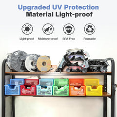 30pcs Filament Storage Bags Light - Proof Vacuum Storage Kit with USB Pump, 3D Printer Filament Vacuum Sealed Bags for Keeping Dry, Plus Size 32X34cm - Innocube3d