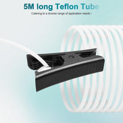 Compatible with Bambu Lab PTFE Tube 2.5mm ID×4mm OD, Length 5M/ 16.4ft, for Bambu lab AMS X1/ X1C/ P1P/ P1S/ A1/ A1 Mini, Prusa MMU3/ Direct Drive Extruder (Cream Color), with Tubing Cutter - Innocube3d