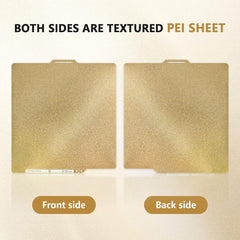 Compatible with Bambu Lab X1 X1C P1P P1S A1 PEI Build Plate with Identification Code Double Sides Fine Powder Textured Flexible Removal Spring Steel Sheet, 257x257mm/ 10.1x10.1inch - Innocube3d