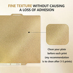 Compatible with Bambu Lab X1 X1C P1P P1S A1 PEI Build Plate with Identification Code Double Sides Fine Powder Textured Flexible Removal Spring Steel Sheet, 257x257mm/ 10.1x10.1inch - Innocube3d