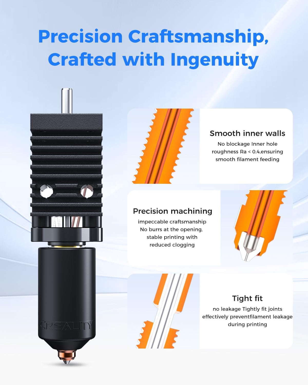 Creality K2 Plus Ceramic Heating Block Kit |Unicorn Quick Swap Nozzle All - Metal Integrated Hotend Upgrade - Innocube3d