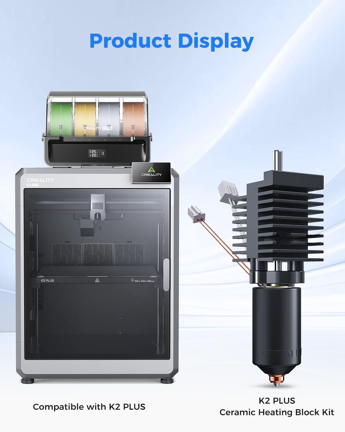 Creality K2 Plus Ceramic Heating Block Kit |Unicorn Quick Swap Nozzle All - Metal Integrated Hotend Upgrade - Innocube3d