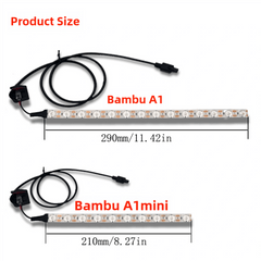 INNOCUBE3D Compatible with Bambu - Lab A1 LED Light Strip Easy Installation High Brightness Light Bar - Innocube3d