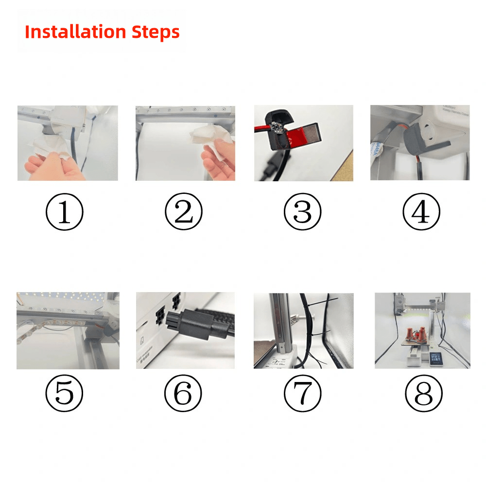 INNOCUBE3D Compatible with Bambu - Lab A1 LED Light Strip Easy Installation High Brightness Light Bar - Innocube3d