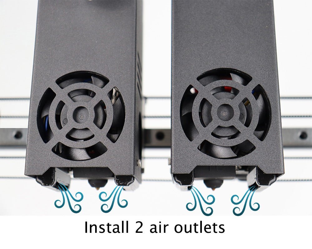 INNOCUBE3D/TENLOG IDEX 3D Printer, Max 300mm/s High Speed Printing, 280°C Direct BMG Extruder - Innocube3d