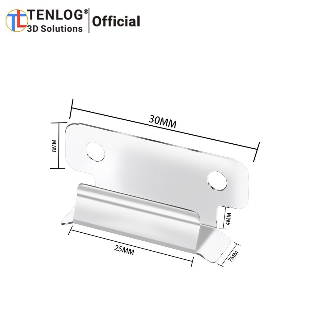 TENLOG 3D Printer Glass Plate Build Surface Metal Clip - Innocube3d