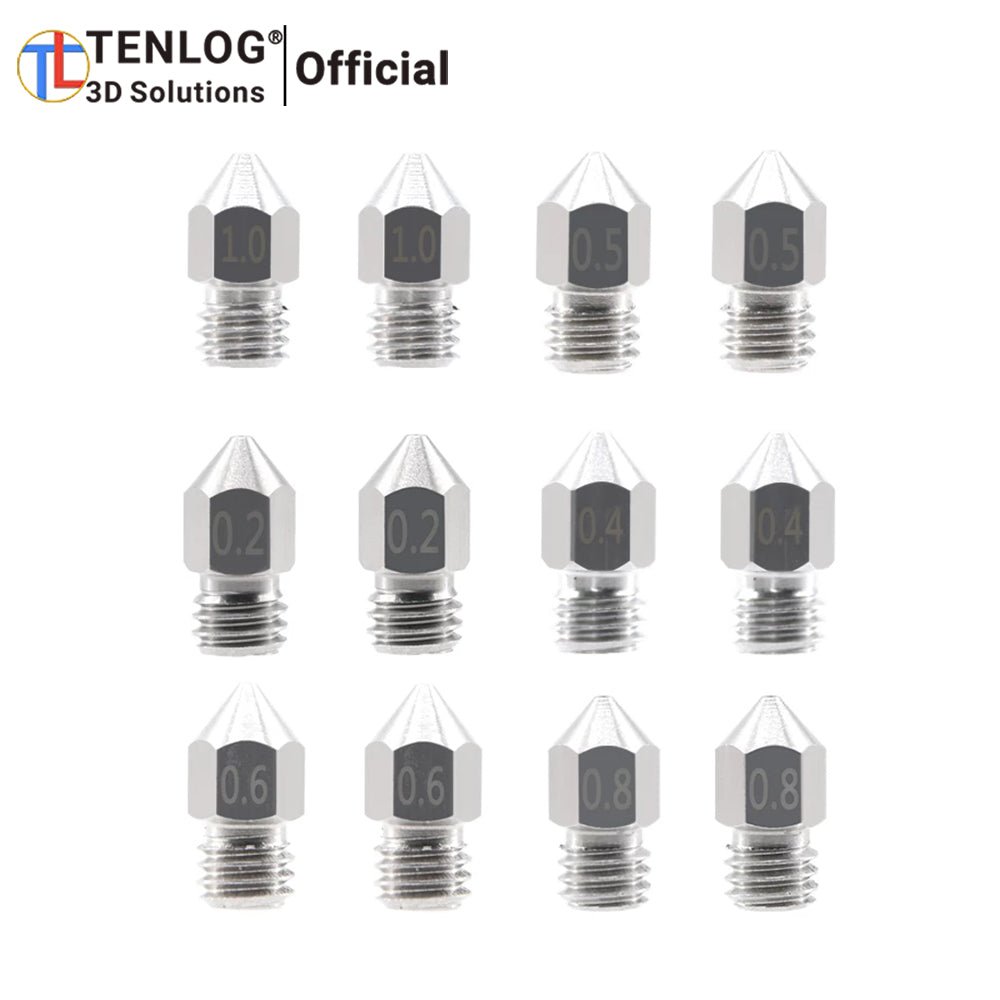 TENLOG 3D Printer Nozzles For MK8 M6 - Innocube3d
