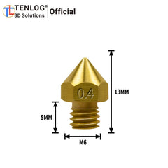 TENLOG 3D Printer Nozzles For MK8 M6 - Innocube3d