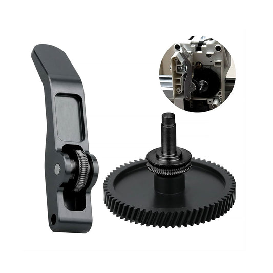 Bambu Lab A1 Mini Extruder Gear, with Aluminum Alloy Handle,A1 Mini xirbbo Extruder Gear Assembly CNC POM Nano Coated Hardened Steel for Bambu Lab A1 Mini Extrusion Head Gear 3D Printer Accessory