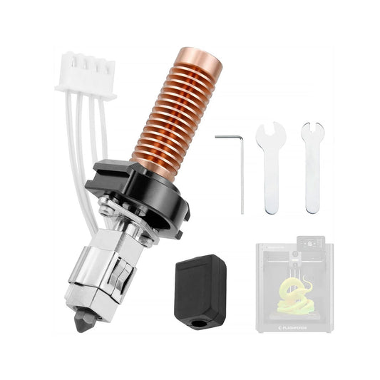 Adventurer 5M  Upgrade 0.4MM Ceramic Nozzle Hotend Kit  Quick-Detachable Hot End for Adventurer 5M Pro Hardened Nozzle High Speed Printing Print Head for Flashforge Printer Accessories