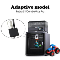 Anycubic Kobra S1 Hardened Nozzle Hotend for Kobra S1 Combo 0.4MM Stainless Steel Print Head Extruder Kit Hot End Heater Block Heating Rod with Extra 2 Pack Silicone Cover for Anycubic Kobra S1/ACE Pro