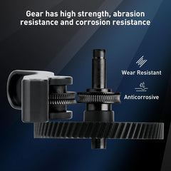 Bambu Lab A1 Mini Extruder Gear, with Aluminum Alloy Handle,A1 Mini xirbbo Extruder Gear Assembly CNC POM Nano Coated Hardened Steel for Bambu Lab A1 Mini Extrusion Head Gear 3D Printer Accessory