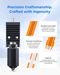 Creality K2 Plus Ceramic Heating Block Kit, Unicorn Quick Swap Nozzle Kit, High Temperature Resistant, All-Metal Integrated Design Kit for K2 Plus 3D Printer