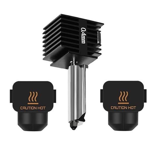 Bambu Lab A1 Mini/A1 Hotend Print Head Brass Hot End Kit Extruder Upgrade High - Temperature 0.4MM Hardened Steel Nozzle Replacement with 1PCS Silicone Cover Sock for Bambu Lab 3D Printer Accessories - Innocube3d
