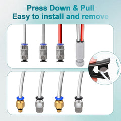 Compatible with Bambu Lab PTFE Tube 2.5mm ID×4mm OD, Length 5M/ 16.4ft, for Bambu lab AMS X1/ X1C/ P1P/ P1S/ A1/ A1 Mini, Prusa MMU3/ Direct Drive Extruder (Cream Color), with Tubing Cutter - Innocube3d