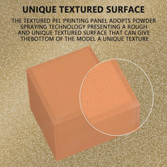 Compatible with Bambu Lab X1 X1C P1P P1S A1 PEI Build Plate with Identification Code Double Sides Fine Powder Textured Flexible Removal Spring Steel Sheet, 257x257mm/ 10.1x10.1inch - Innocube3d