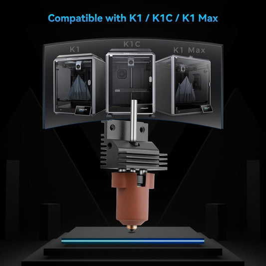Creality K1/K1 Max/K1C Upgrade Ceramic Heating Block Hotend Kit, Unicorn Quick Swap Nozzle Kit, High Temperature Resistant, All - Metal Integrated Design Kit for K1 Series 3D Printers - Innocube3d
