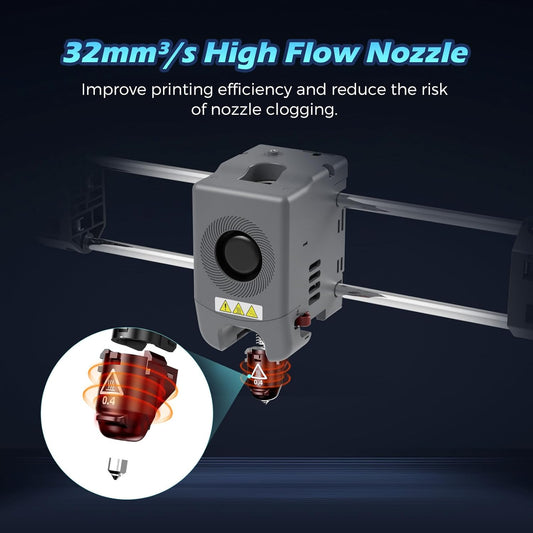 FLASHFORGE Adventurer 5M Nozzle, 0.4mm 280℃ High Flow 32mm³/s Nozzle for Stable High - Speed Printing, Adventurer 5M Pro Hotend, 3S Quick - Detachable Nozzle - Innocube3d