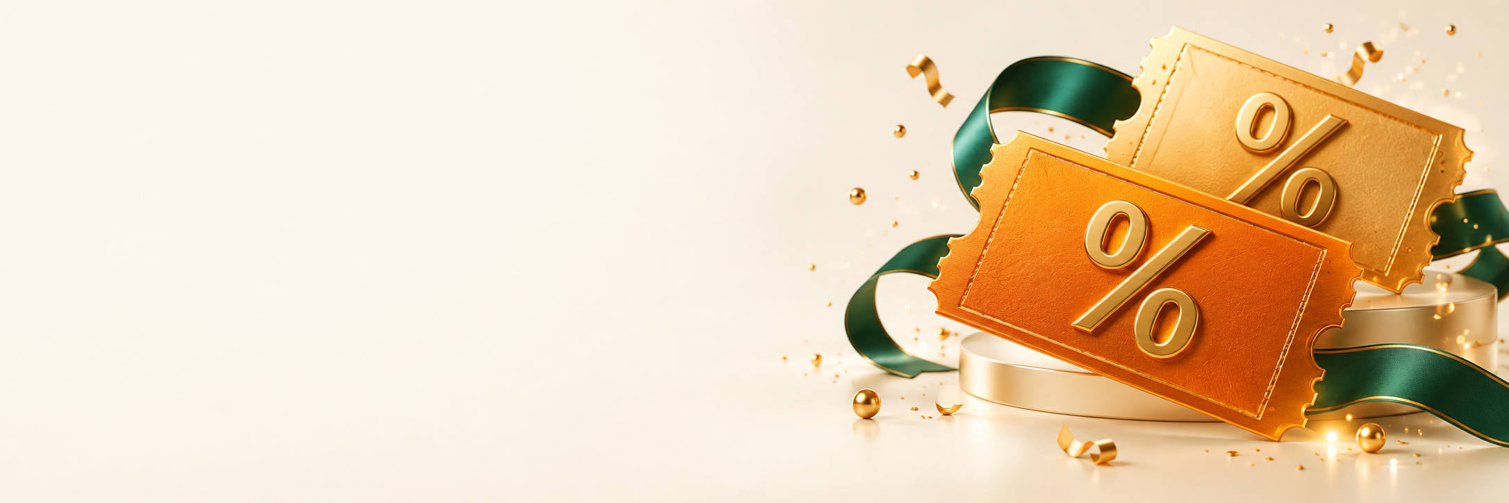 Promotional coupon illustration